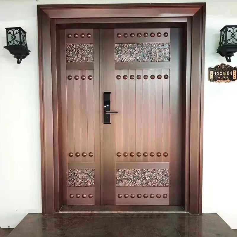 Villa Mother-Son Copper Entry Door