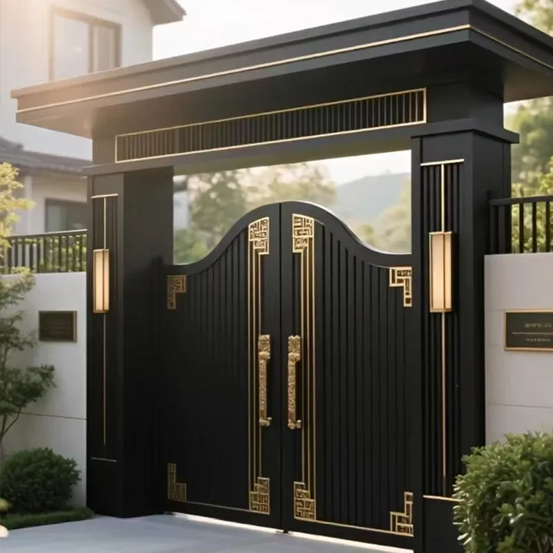Villa Thermal Break Insulated Cast Aluminum Courtyard Gate