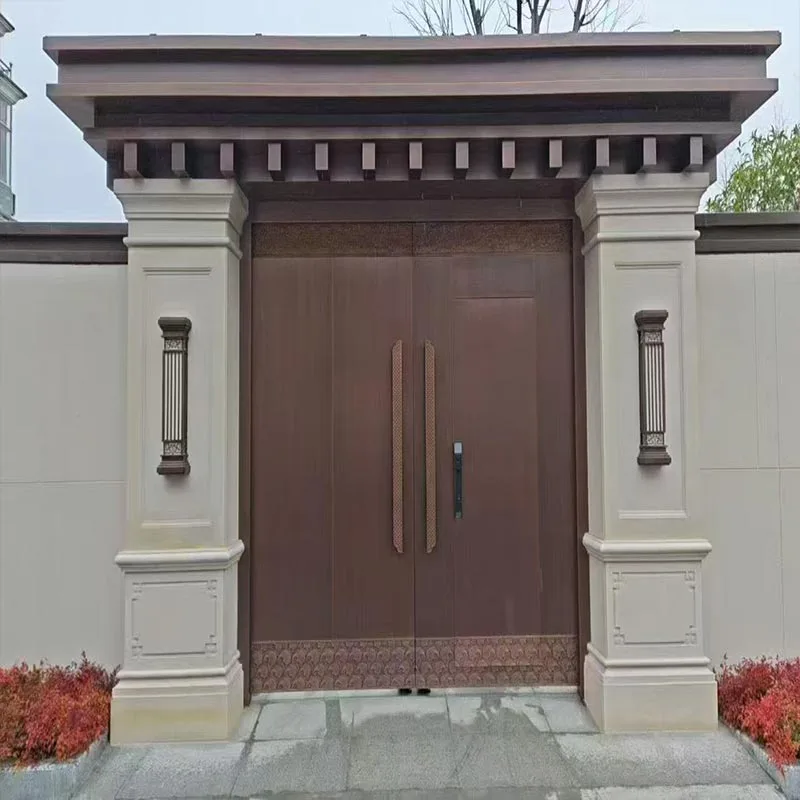 باب دخول نحاسي متين للفيلا